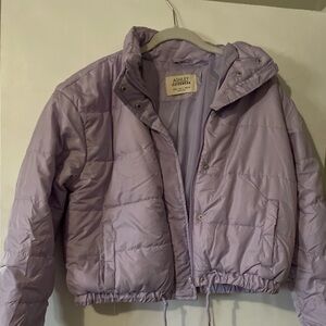 Lavender puffer jacket